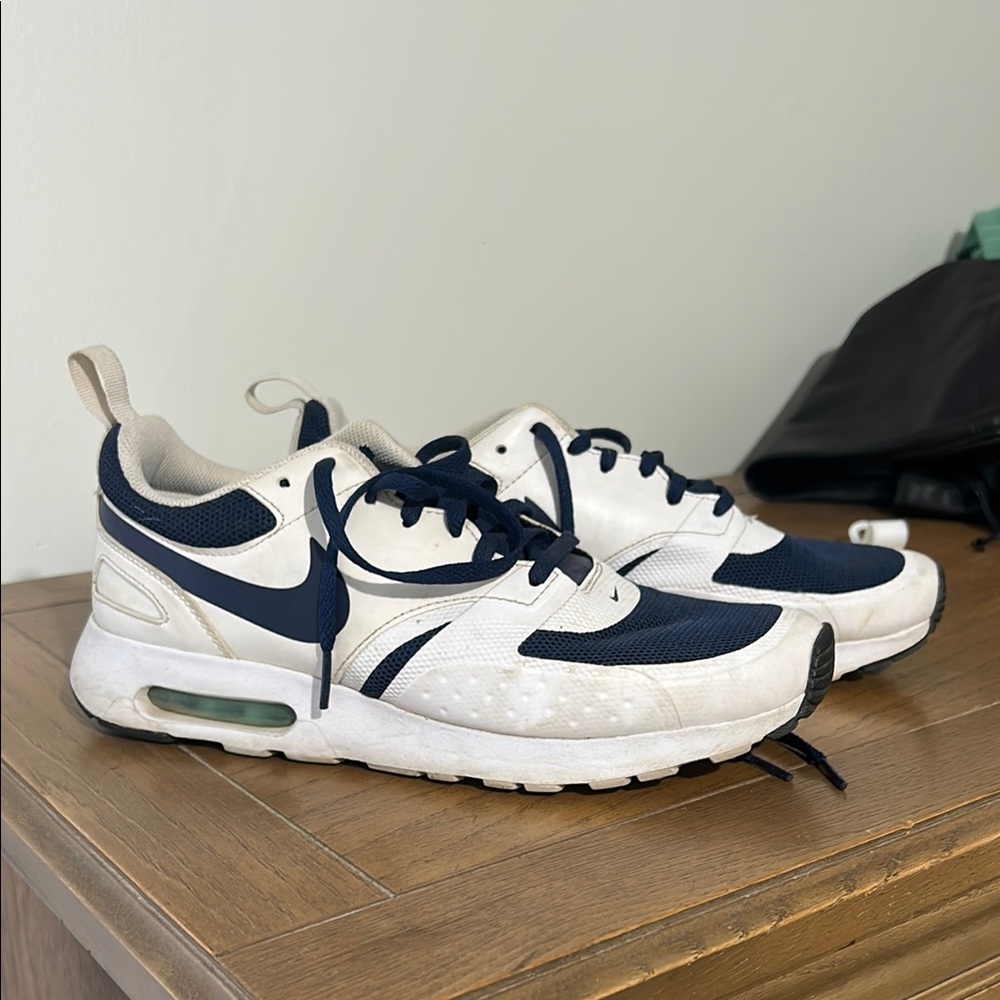 Nike Air Max White and Navy Shoes